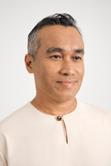 Patawali Three Quarter Sleeve Top  - Ecru Beige