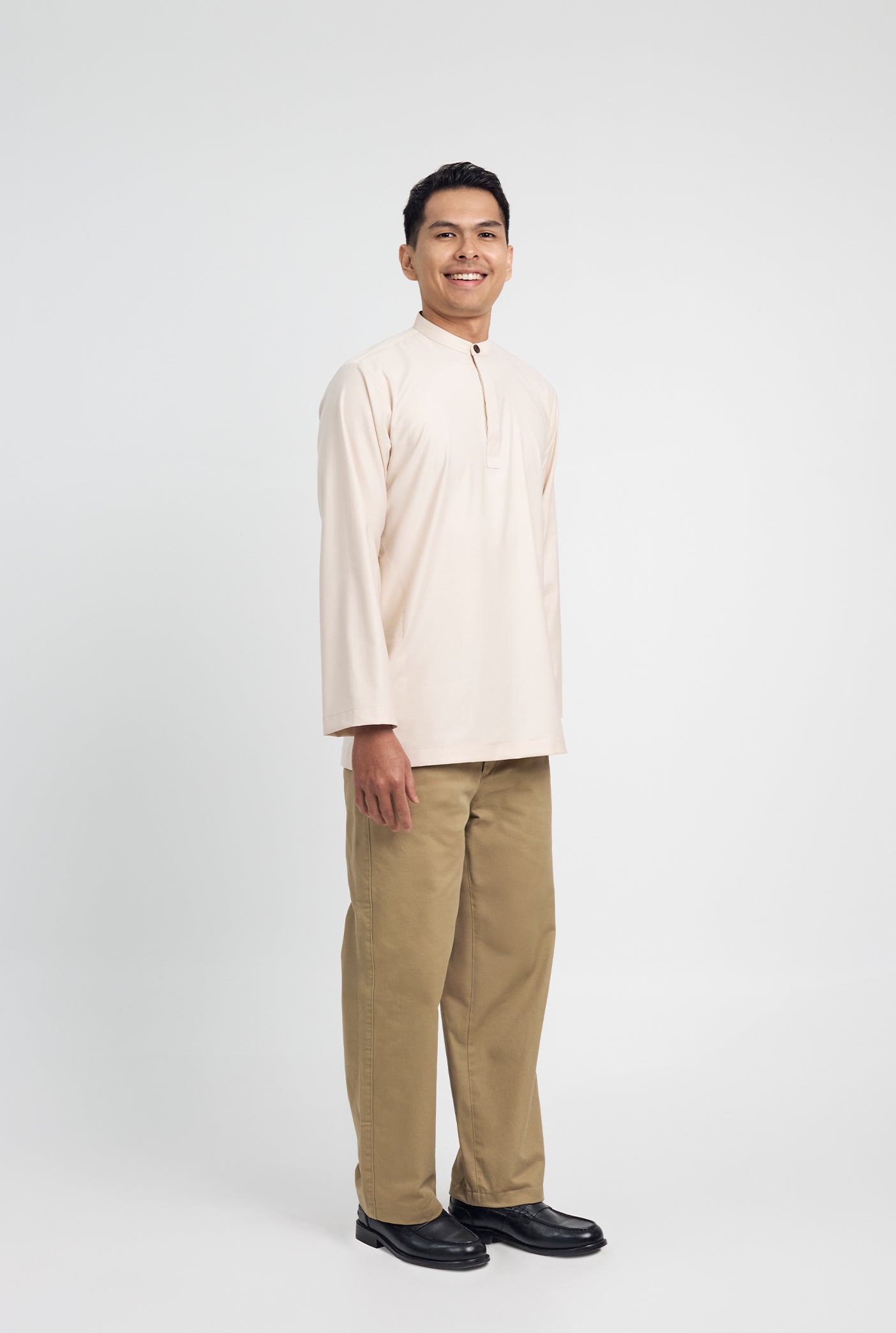 Patawali Collared Top  - Ecru Beige