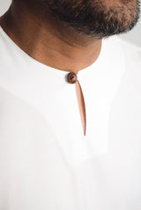 Patawali Three Quarter Sleeve Top  - Antique White