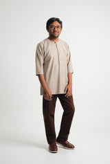 Patawali Three Quarter Sleeve Top  - Light Olive