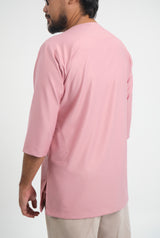 Patawali Three Quarter Sleeve Top  - Dusty Pink