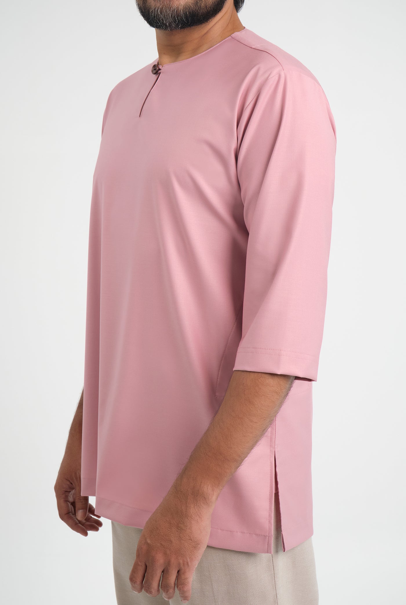 Patawali Three Quarter Sleeve Top  - Dusty Pink