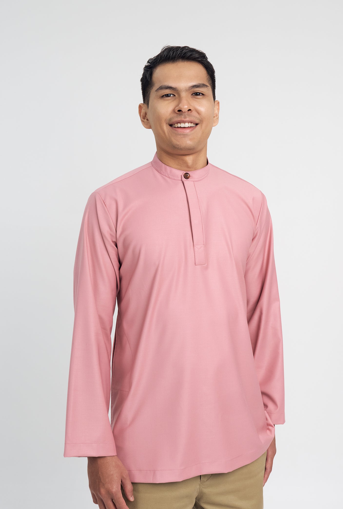 Patawali Collared Top  - Dusty Pink