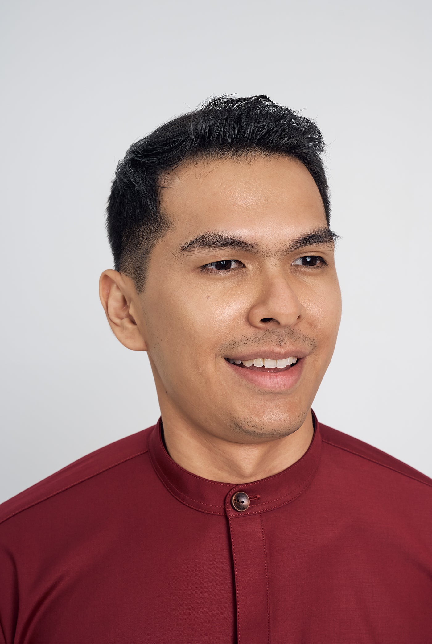 Patawali Collared Top  - Mahogany Red