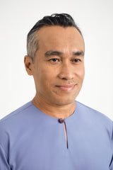 Patawali Three Quarter Sleeve Top  - Stone Blue