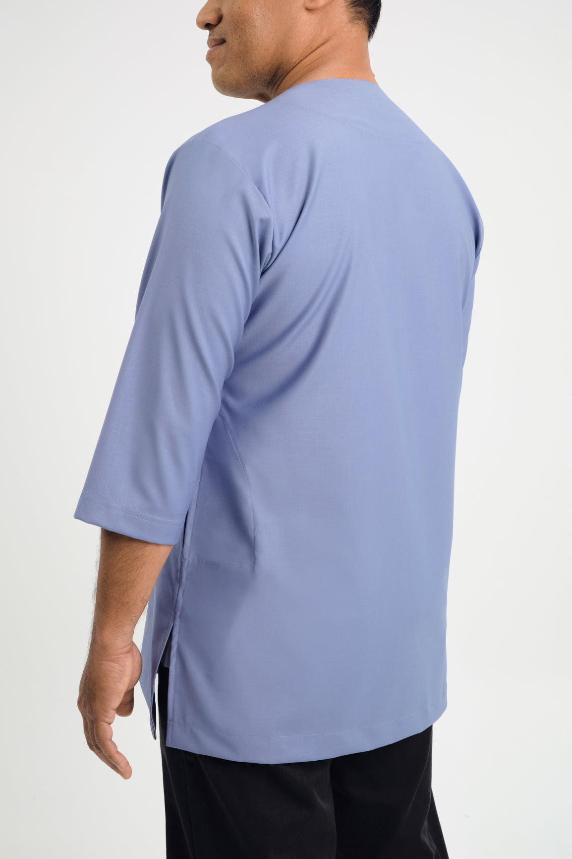 Patawali Three Quarter Sleeve Top  - Stone Blue