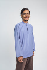 Patawali Collared Top  - Stone Blue