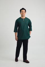 Patawali Three Quarter Sleeve Top  - Emerald Green