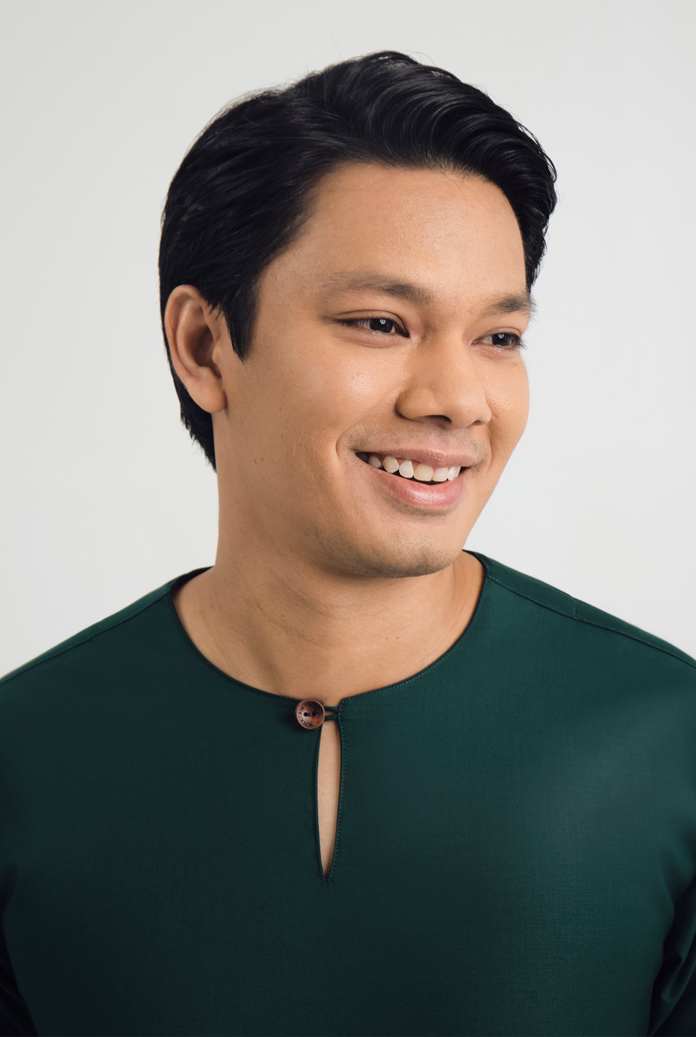 Patawali Three Quarter Sleeve Top  - Emerald Green