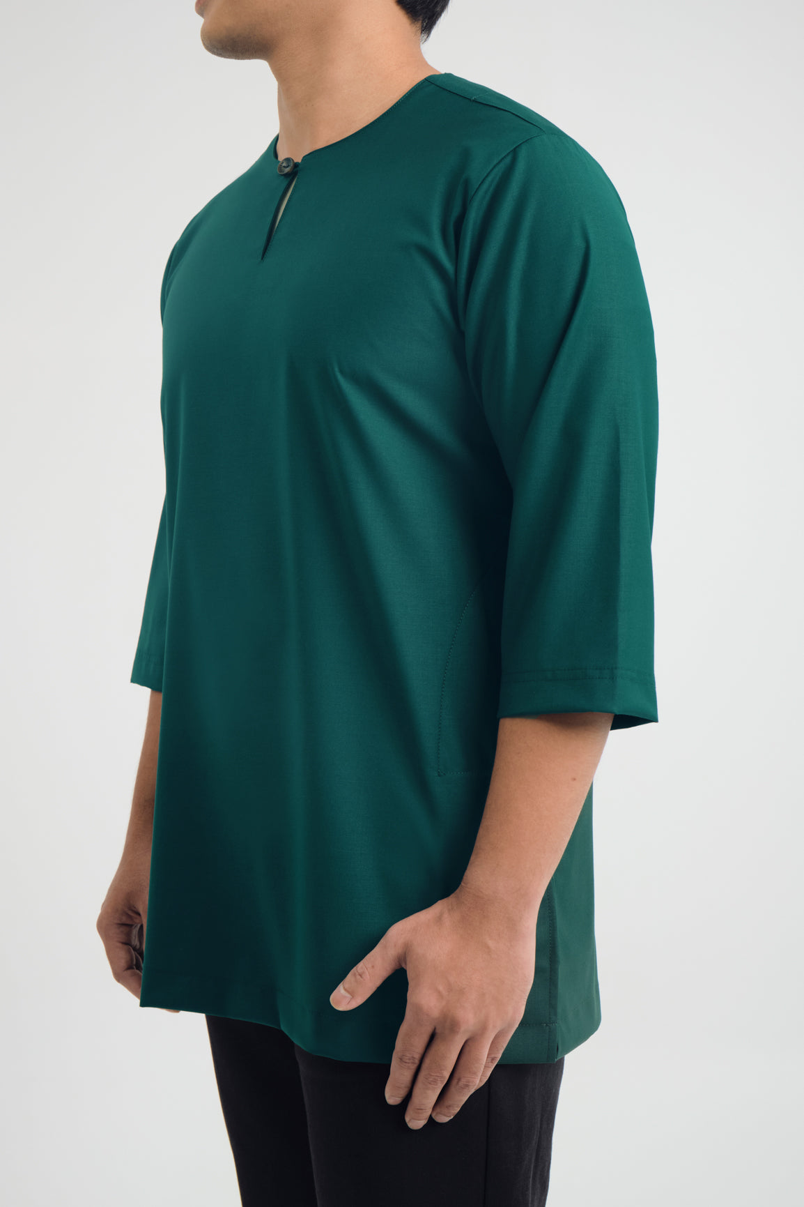 Patawali Three Quarter Sleeve Top  - Emerald Green