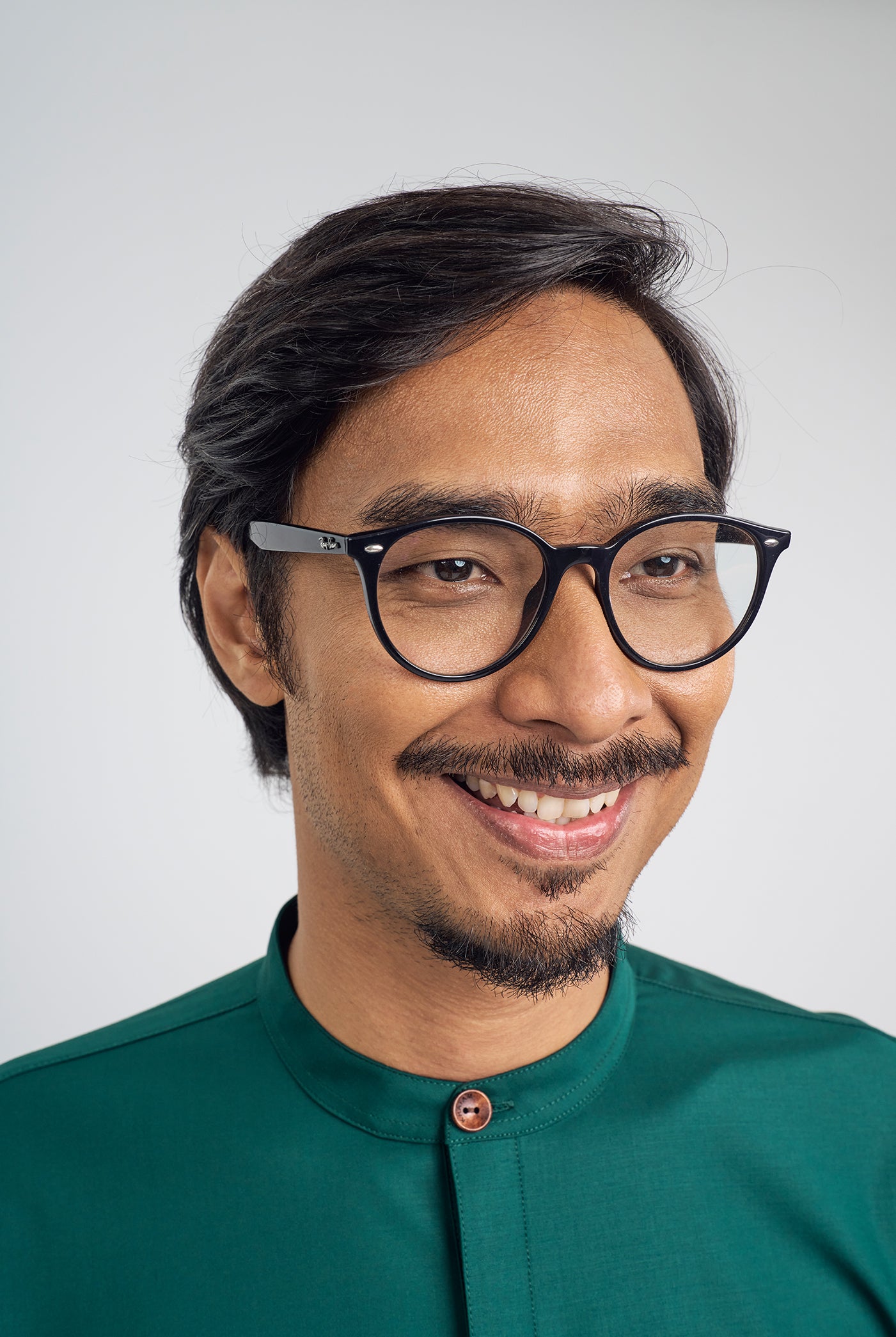 Patawali Collared Top  - Emerald Green