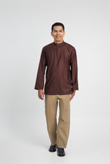 Patawali Collared Top  - Dark Brown