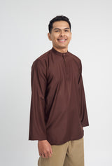 Patawali Collared Top  - Dark Brown