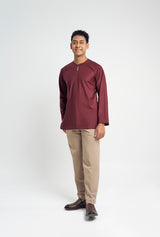 Patawali Top - Burgundy Red
