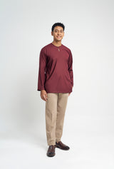 Patawali Top - Burgundy Red