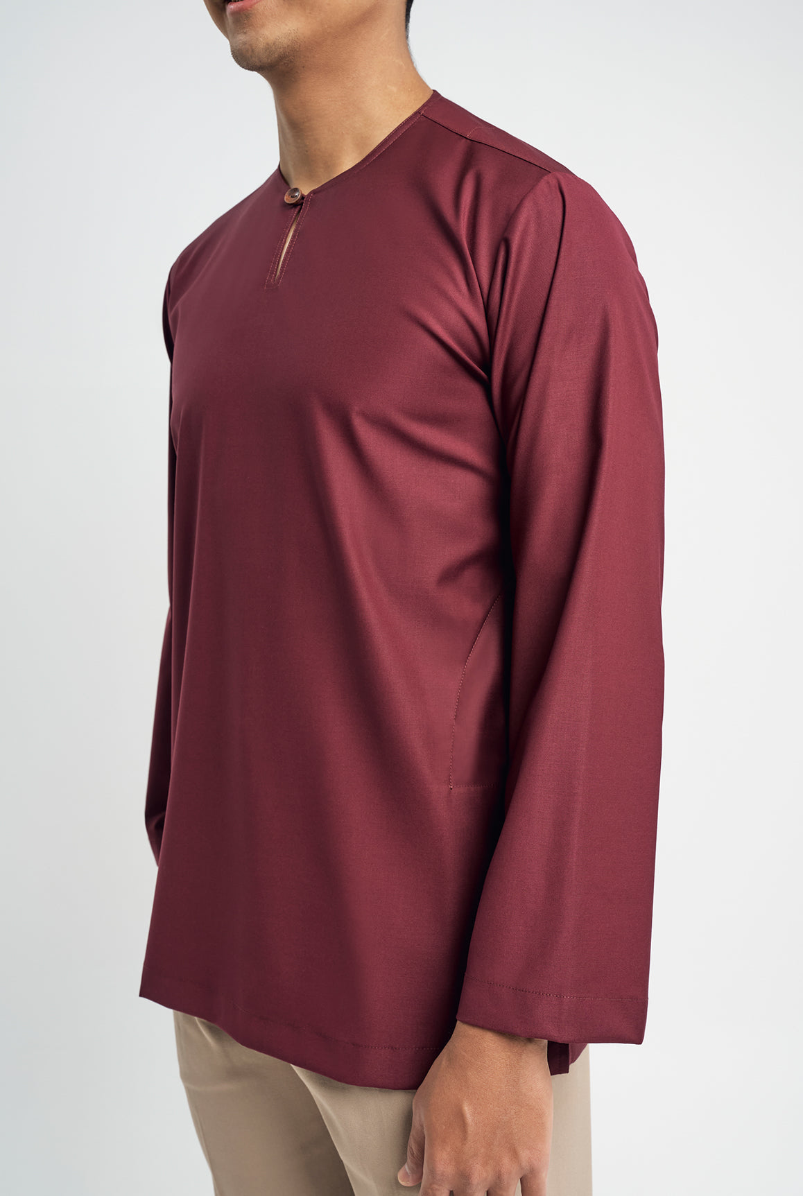Patawali Top - Burgundy Red