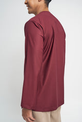 Patawali Top - Burgundy Red