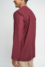 Patawali Top - Burgundy Red