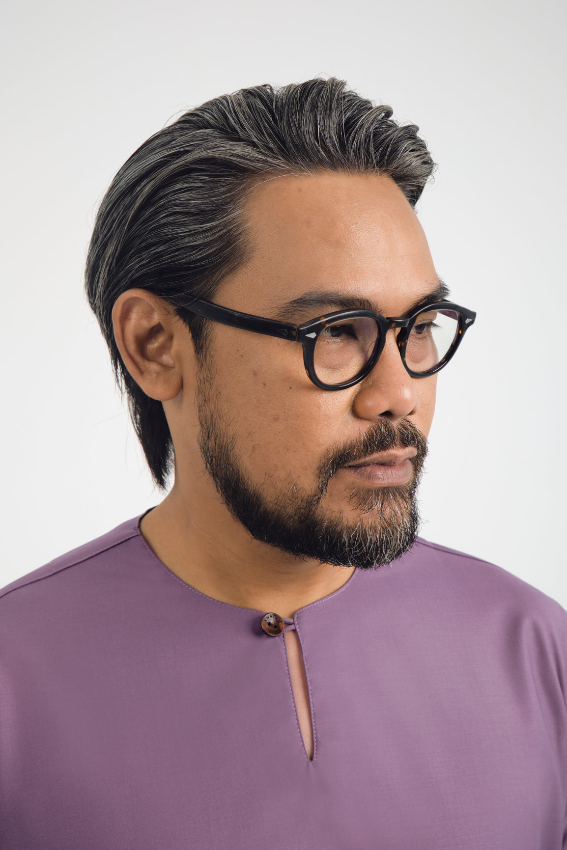 Patawali Three Quarter Sleeve Top  - Dusty Lilac