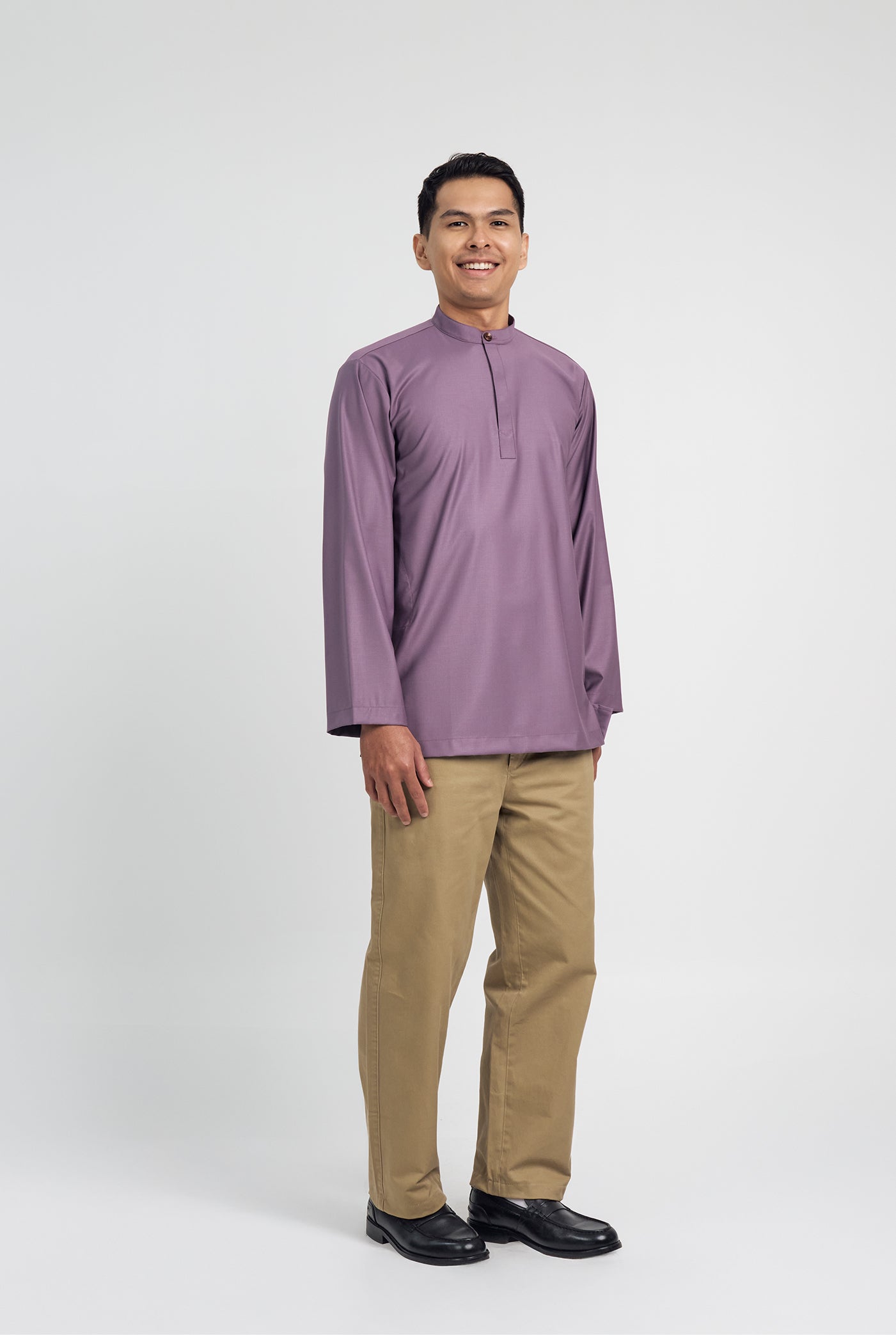 Patawali Collared Top  - Dusty Lilac