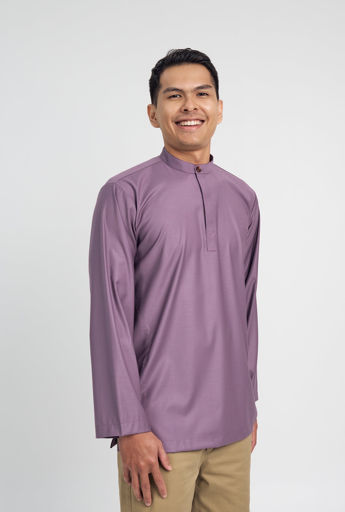 Patawali Collared Top  - Dusty Lilac