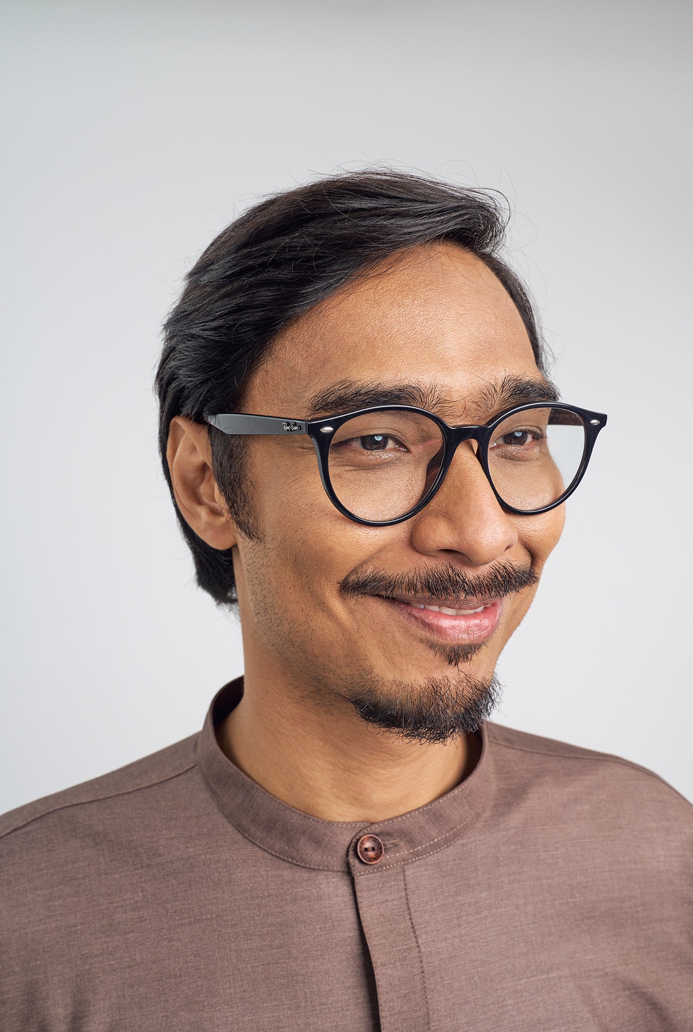 Patawali Collared Top  - Espresso