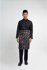 Samping Galur Kelopak - Hitam Merah