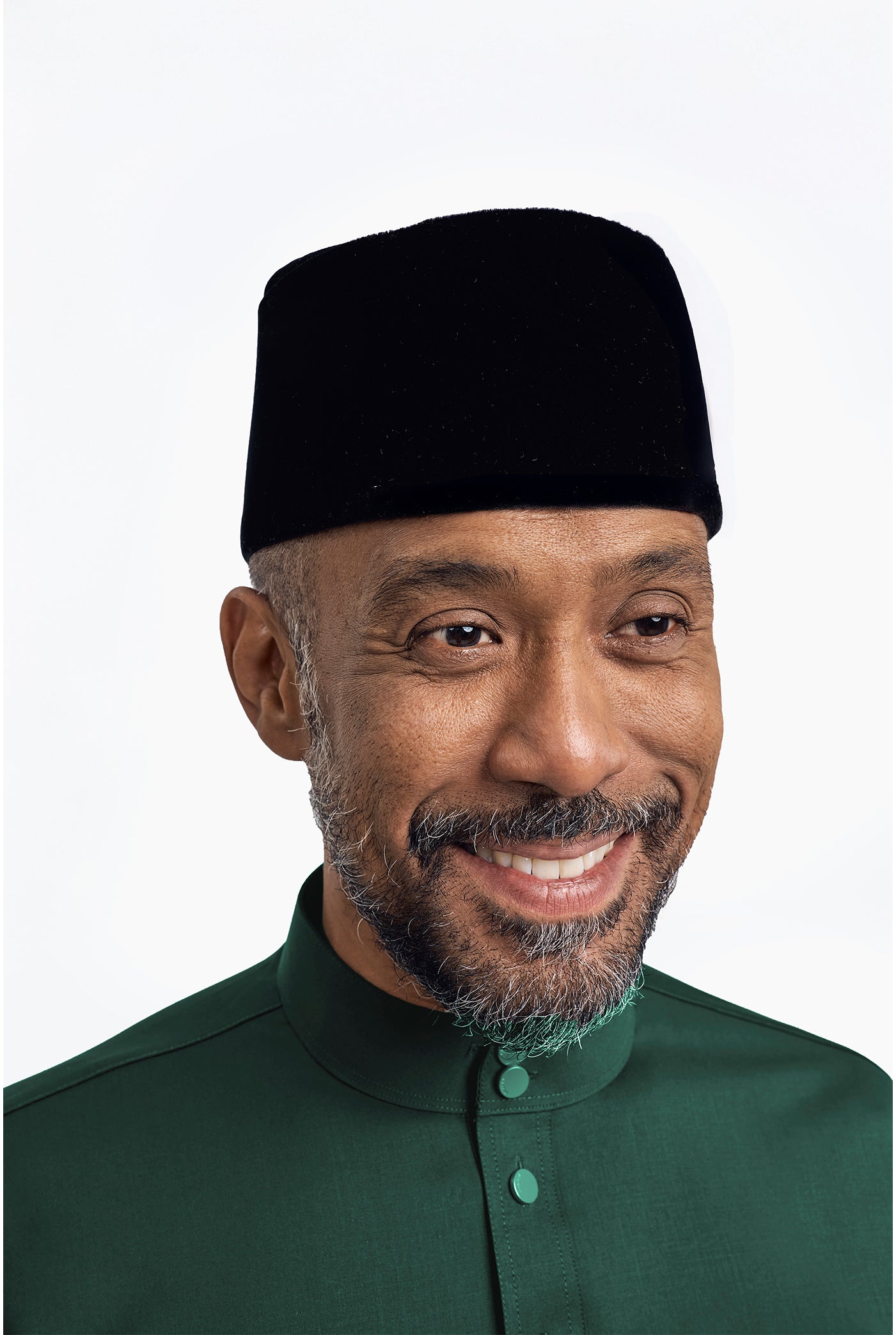 Patawali Modern Fit Baju Melayu Cekak Musang - Deep Green