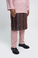 Patawali Modern Fit Baju Melayu Teluk Belanga - Soft Pink