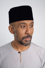 Patawali Modern Fit Baju Melayu Teluk Belanga - Ash Grey