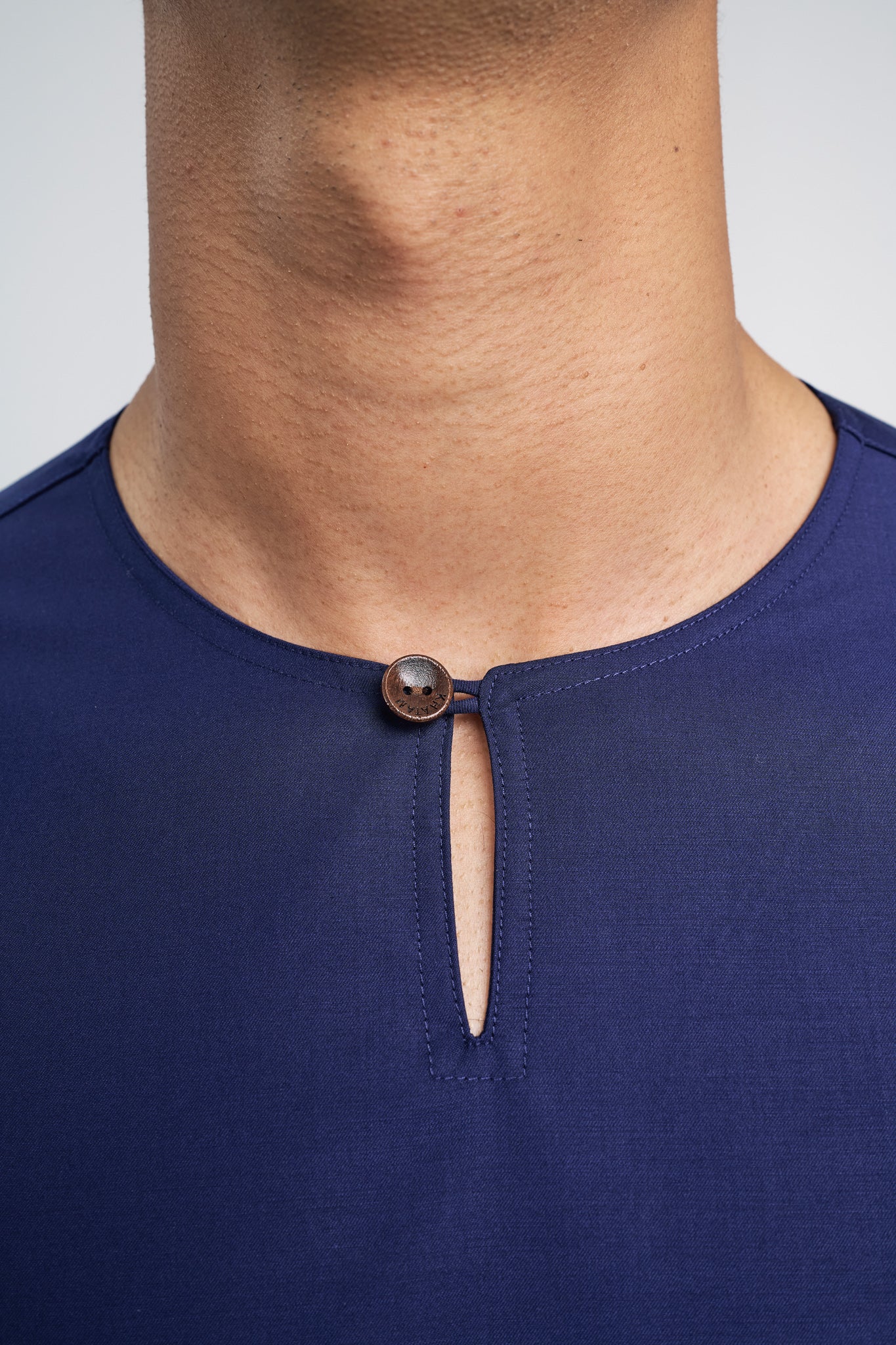 Patawali Modern Fit Baju Melayu Teluk Belanga - Dark Navy