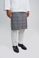 Patawali Modern Fit Baju Melayu Teluk Belanga - Antique White