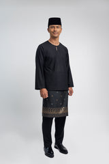 Patawali Modern Fit Baju Melayu Teluk Belanga - Opal Black