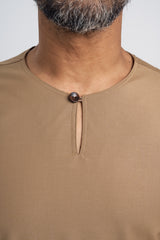 Patawali Modern Fit Baju Melayu Teluk Belanga - Hazel Brown