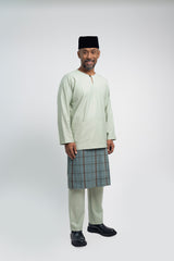 Patawali Modern Fit Baju Melayu Teluk Belanga - Mint Green