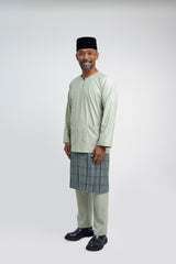 Patawali Modern Fit Baju Melayu Teluk Belanga - Mint Green