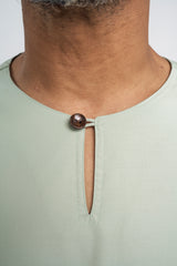 Patawali Modern Fit Baju Melayu Teluk Belanga - Mint Green