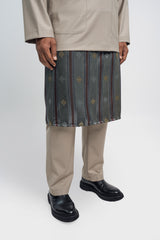 Patawali Modern Fit Baju Melayu Teluk Belanga - Light Olive