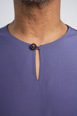 Patawali Modern Fit Baju Melayu Teluk Belanga - Purple Yam