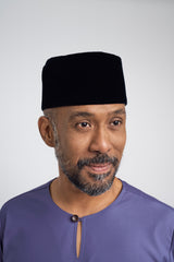 Patawali Modern Fit Baju Melayu Teluk Belanga - Purple Yam