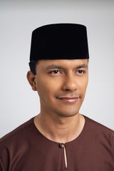 Patawali Modern Fit Baju Melayu Teluk Belanga -Dark Brown