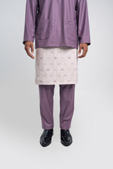 Patawali Modern Fit Baju Melayu Teluk Belanga - Dusty Lilac