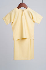Patawali Baby Girls Baju Kurung - Kuning Langsat