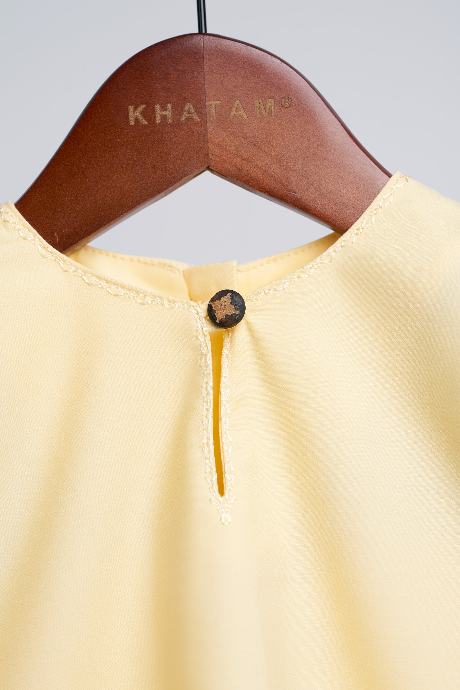 Patawali Baby Girls Baju Kurung - Kuning Langsat