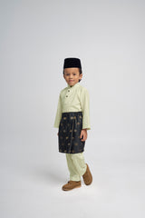 Patawali Boys Baju Melayu Cekak Musang - Honeydew