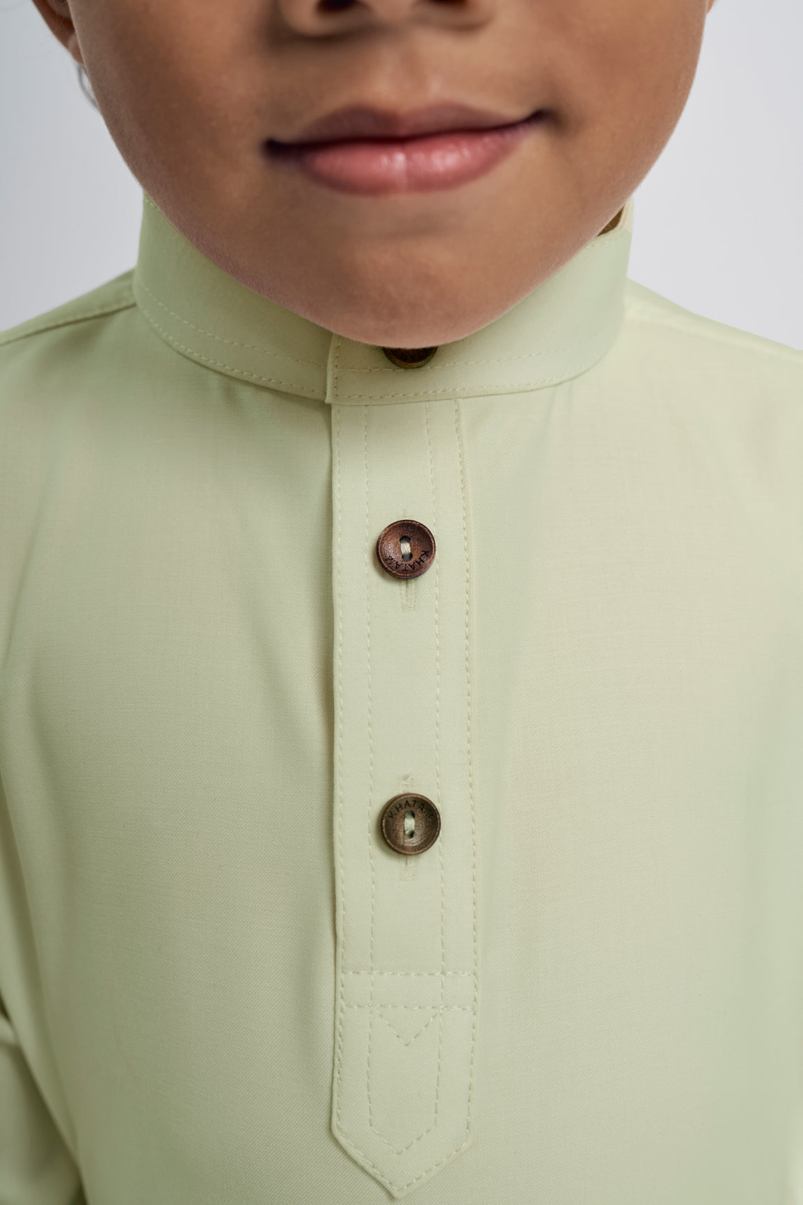 Patawali Boys Baju Melayu Cekak Musang - Honeydew