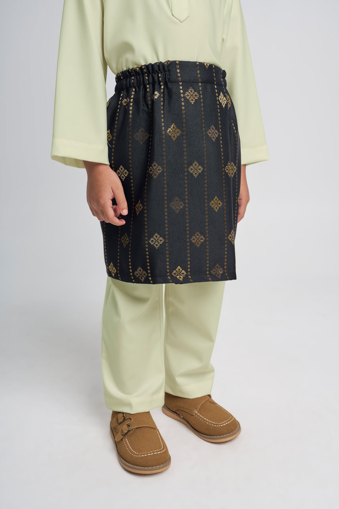 Patawali Boys Baju Melayu Cekak Musang - Honeydew