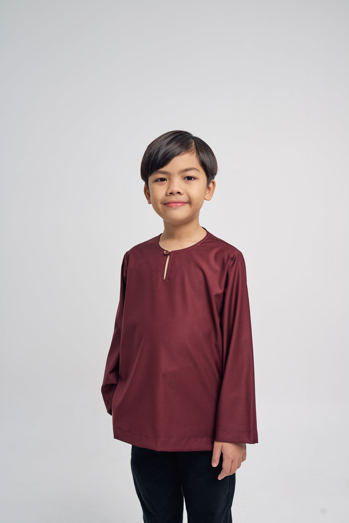 Patawali Boys Top - Burgundy Red