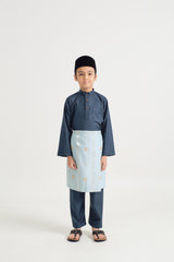 Patawali Boys Baju Melayu Cekak Musang - Peacock Green