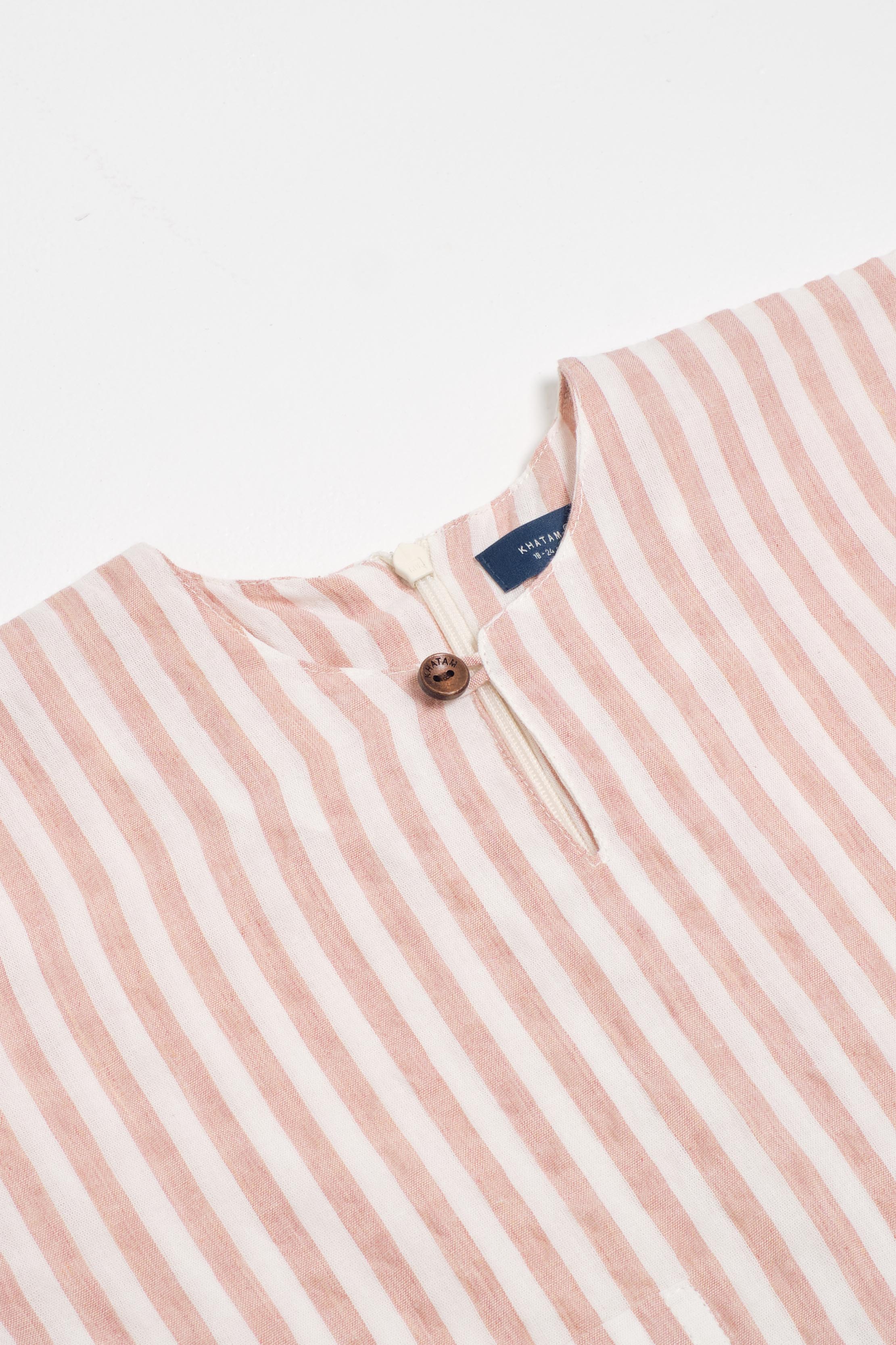 Pangku Baby Boys Top - Stripe Pink